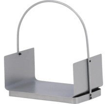 Metall vedkorg för ved