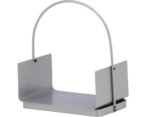 Metall vedkorg för ved