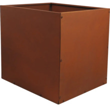 Fyrkantig metallplanteringslåda