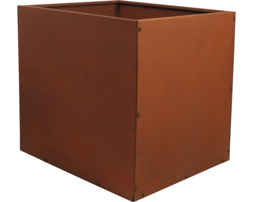 Fyrkantig metallplanteringslåda