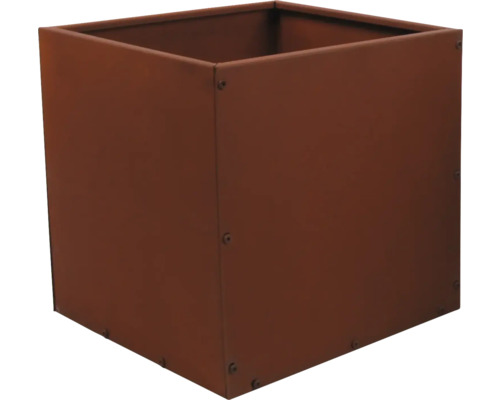 Fyrkantig blomlåda i metall