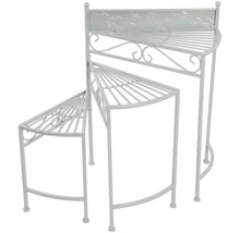 Planteringsstege i metall med tre nivåer för trädgården eller balkongen