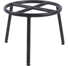 Metallpall med tre ben och rund sits