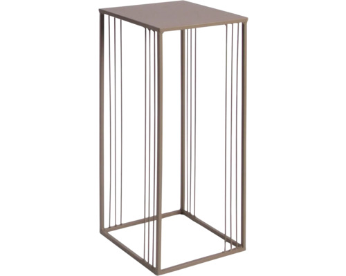 Piedestal LAFIORA metall 20x20x50cm beige Sidobord i metall
