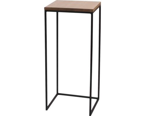 Sidobord med träskiva och metallram