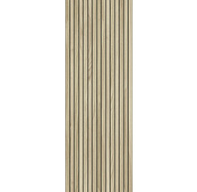 Träpanel med vertikala lameller för vägg- och takbeklädnad