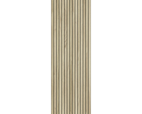 Träpanel med vertikala lameller för vägg- och takbeklädnad