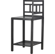 Ståbord med ryggstöd och hylla