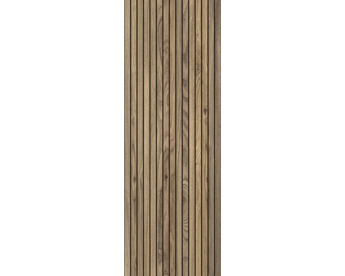 Träpanel med vertikala träribbor för väggbeklädnad