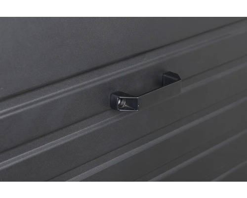 Närbild av en förvaringslåda med handtag