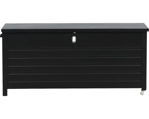 Svart förvaringsbox i plast för utomhusbruk