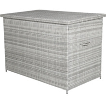 Flätad förvaringslåda med lock för utomhusbruk
