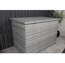 Flätad förvaringslåda med lock för utomhusbruk