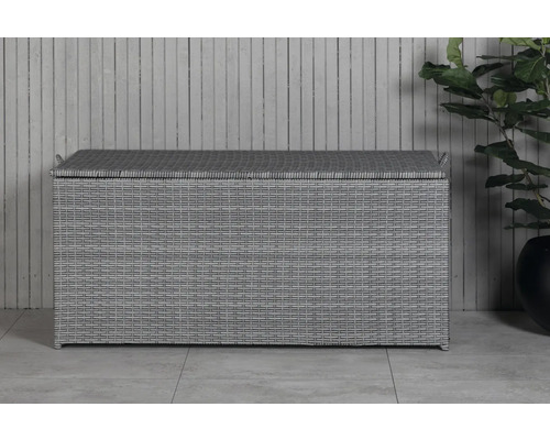 Flätad förvaringslåda för utomhusbruk