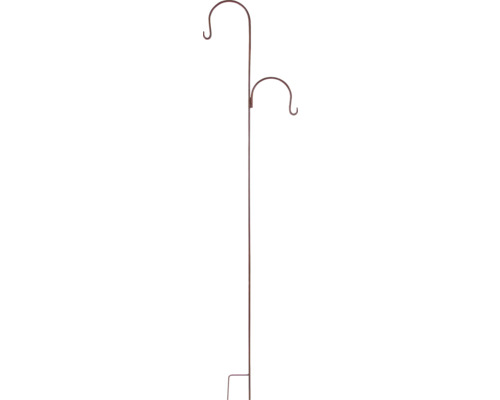 Dubbel växtkrok av metall