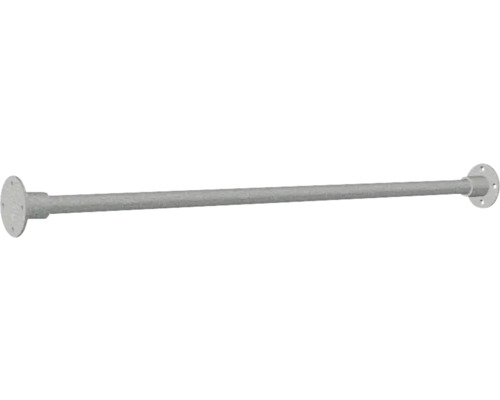 Metallstaketstolpe med flänsfot