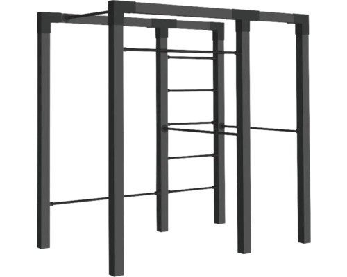 Träningsställning med dragstång och ribbstol