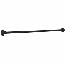 Svart klädstång för väggmontering