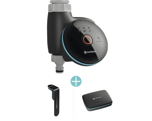 Gardena Smart Water Control Set med sensor och gateway för automatisk trädgårdsbevattning