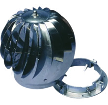 Roterande vindturbin med fästmaterial för takventilation