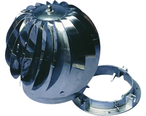 Roterande vindturbin med fästmaterial för takventilation