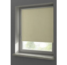 Beige rullgardin i stängt läge