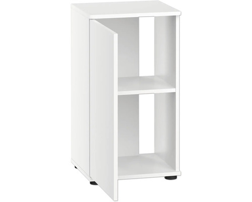 Vitt underskåp med en dörr och två hyllor