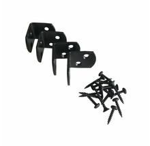 Vinkelbeslag med skruvar