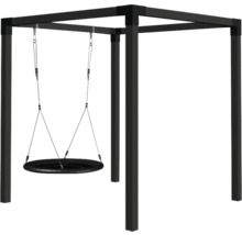 Rund gunga med stålram för trädgården
