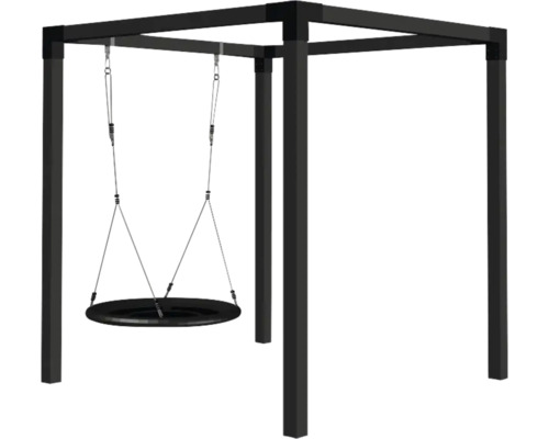Gungställning PLUS Daylife modell 1 Rund gunga med stålram för trädgården