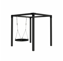 Fristående gunga med rund sits och metallram