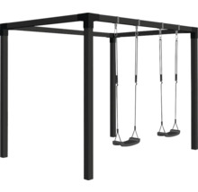 Gungställning med två gungsitsar för trädgården