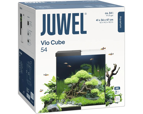 Förpackning Juwel Vio Cube 54 akvarium med tillbehör