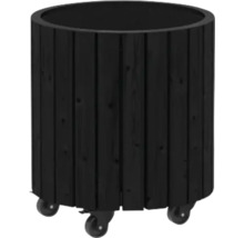 Träplanteringskärl med hjul