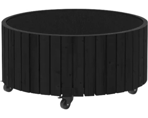 Planteringslåda PLUS Circle Ø70/35 cm Rund planteringslåda i trä med hjul
