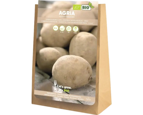 Agria sättpotatis, 5 kilogram, fastkokande, sen sort, ekologisk kvalitet