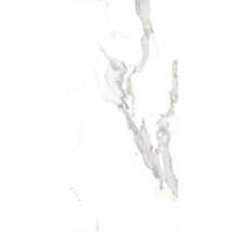 Vit platta med marmormönster