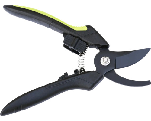 Trädgårdssax med fjäder och handtag