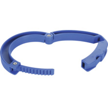 Blå spännring av plast