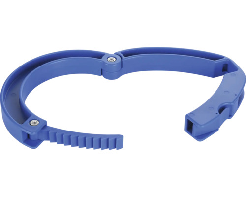 Blå spännring av plast