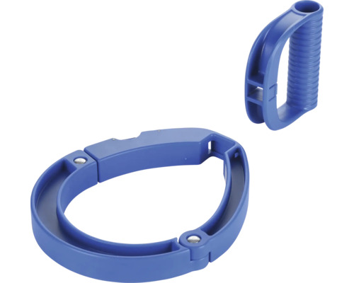 Blått bärhandtag för hink