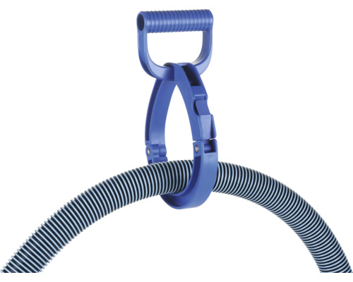 Poolslang med handtag och hållare