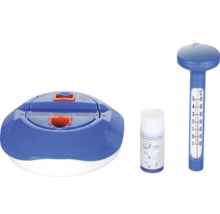 Poolunderhållsset med doseringsflottör, termometer och testremsor
