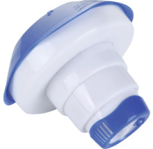 Klordispenser för poolkemi för frigöring av klor- eller bromtabletter