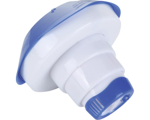 Klordispenser för poolkemi för frigöring av klor- eller bromtabletter