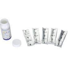 Vattenanalys testremsor med flaska och individuellt förpackade testremsor