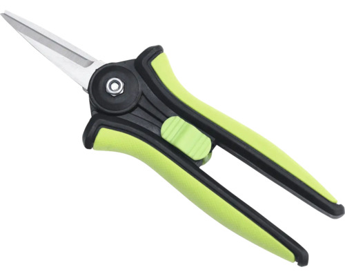 Trädgårdssax med stålskär och plasthandtag