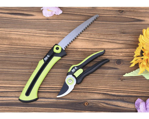 Trädgårdsset bestående av grensåg och trädgårdssax