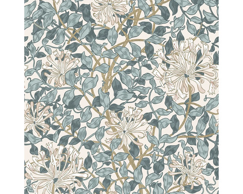 Tapet med kaprifolmönster och blad