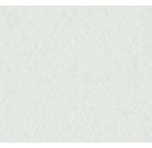 Vit tapet med fiskbensmönster